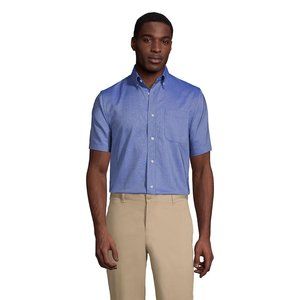 COPY - Lands' End Men's Short Sleeve No Iron Pinpoint Shirt, NWT